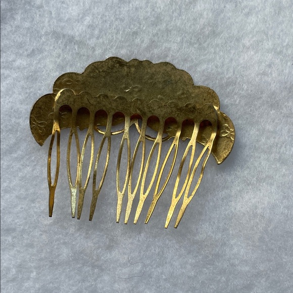 Floral Enamel Hair Comb - Picture 2 of 2